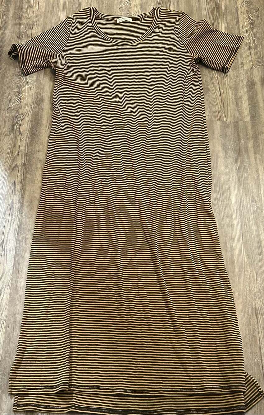 LA Relaxed Striped T-Shirt Dress Size XL
